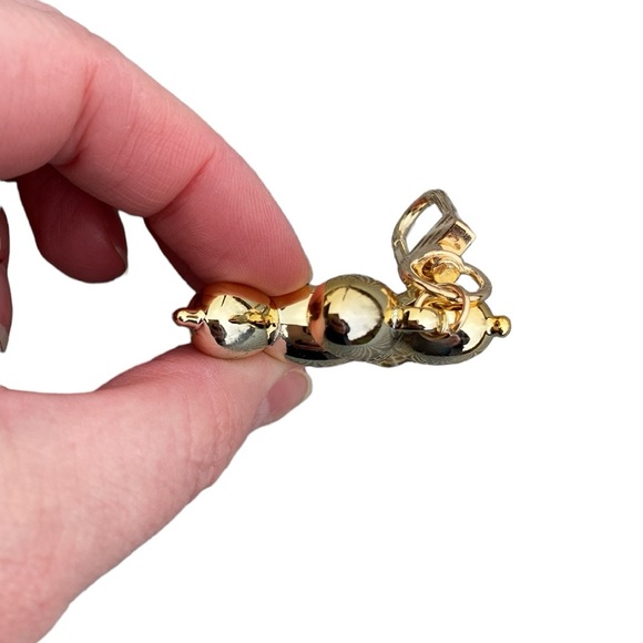 Gold Balloon Dog Bag Charm Keychain - Picture 5 of 11